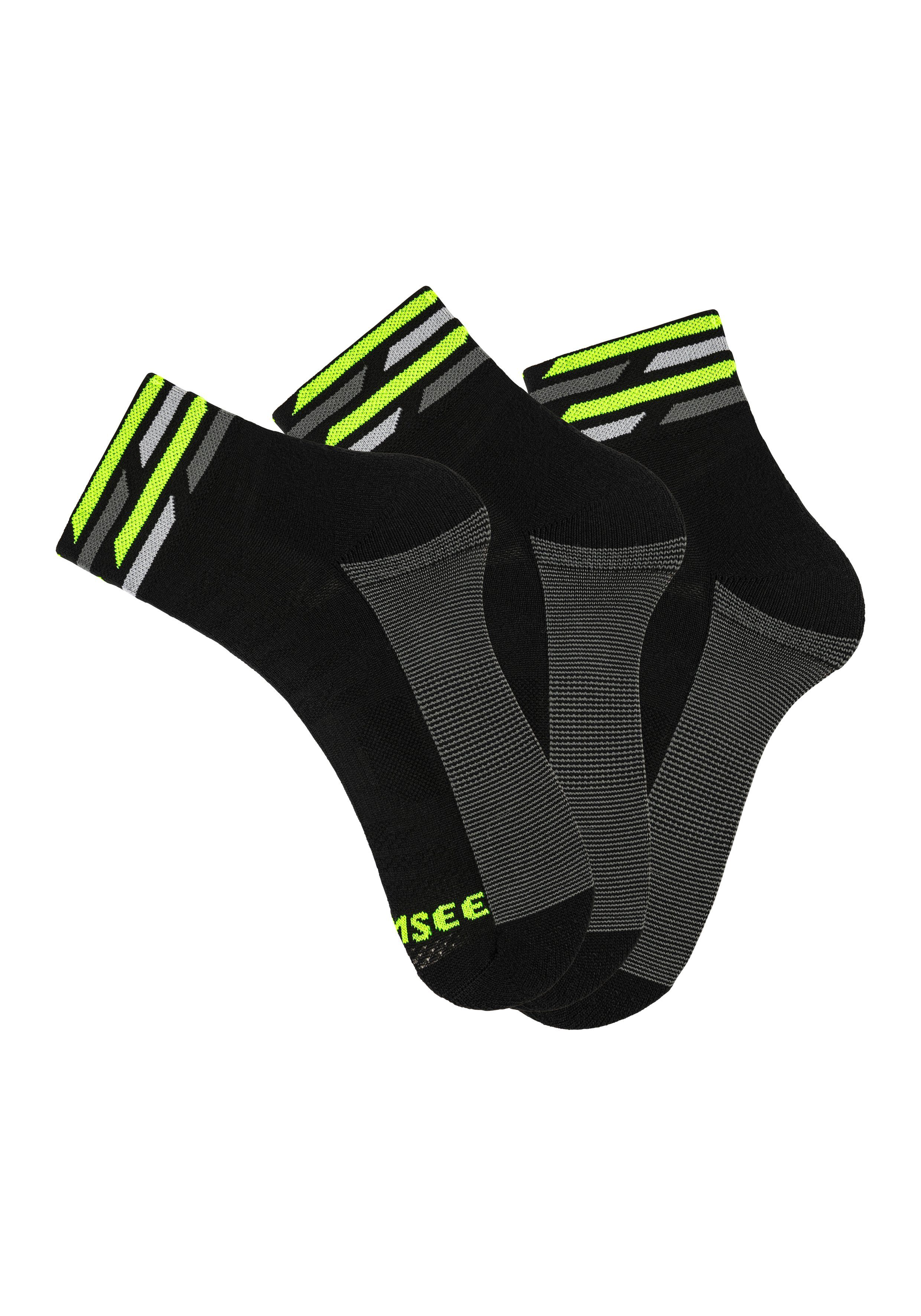 Chiemsee Funktionssocken (3-Paar) aus Nylon-Microfaser Socken machen das Radfahren noch komfortabler