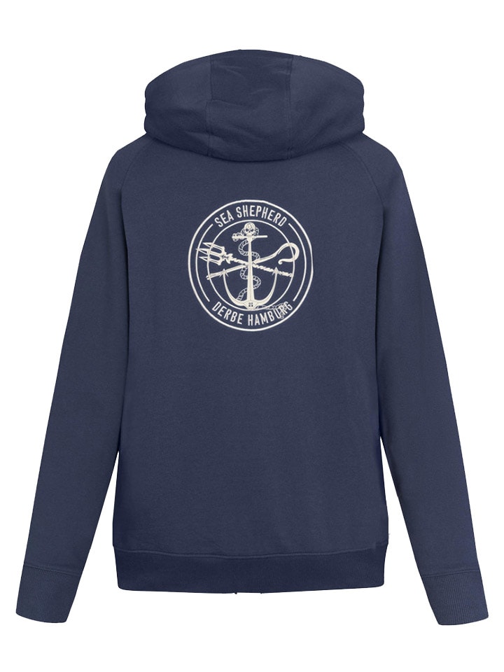 Derbe Sweatjacke in Dunkelblau günstig kaufen
