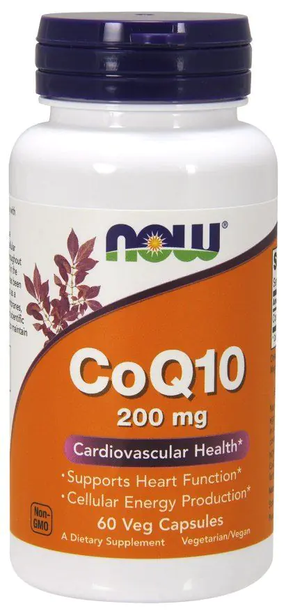 Now Foods CoQ10 200 mg, dodatak prehrani s koenzimom Q10, kapsule