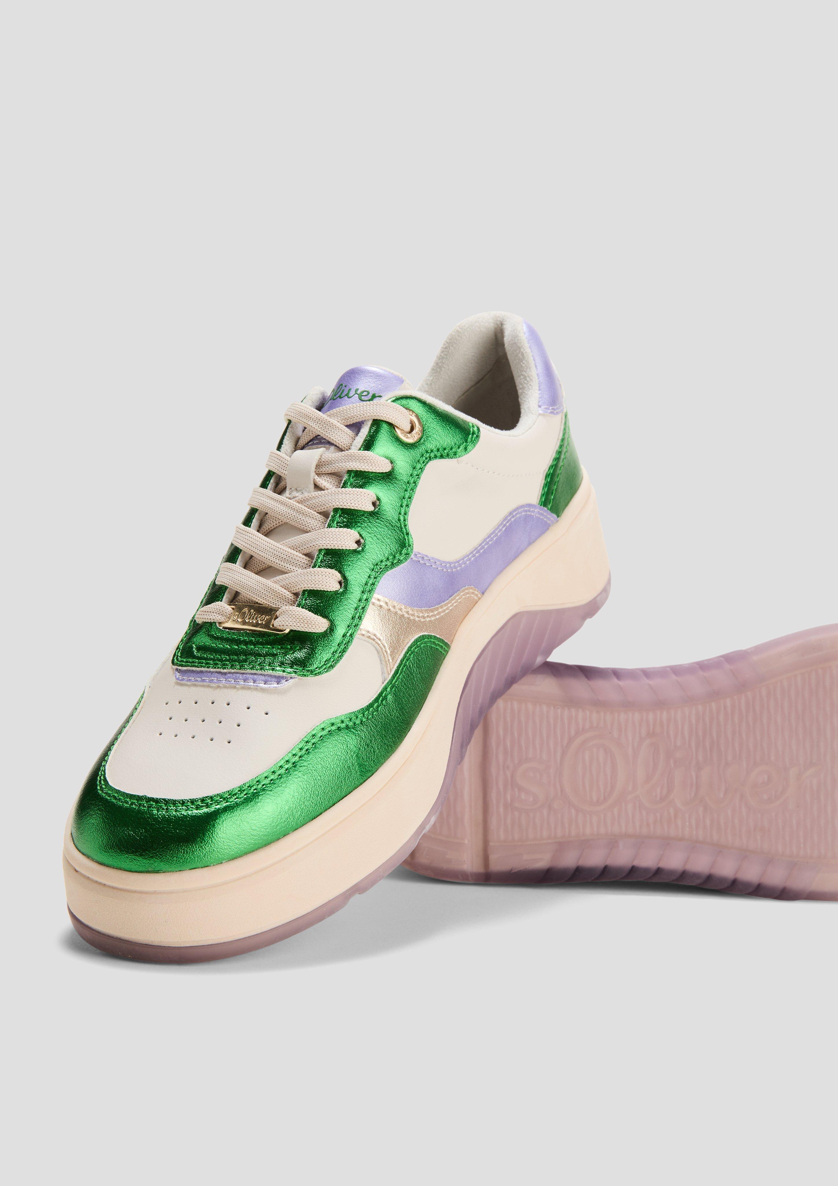 Sneaker mit modischem Clour-Blocking  6008841-712