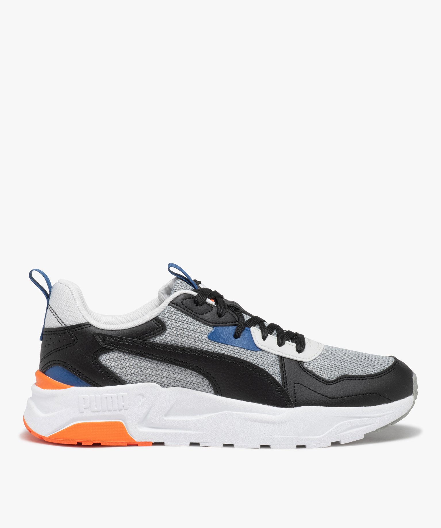Baskets homme multicolores style running en mesh - Puma gris | GEMO