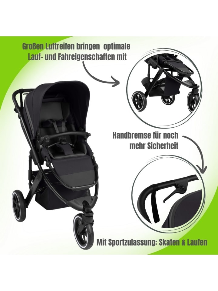 ABC-Design ABC Design Salsa 5 Run Sportkinderwagen - Farbe: Coal günstig kaufen onesize
