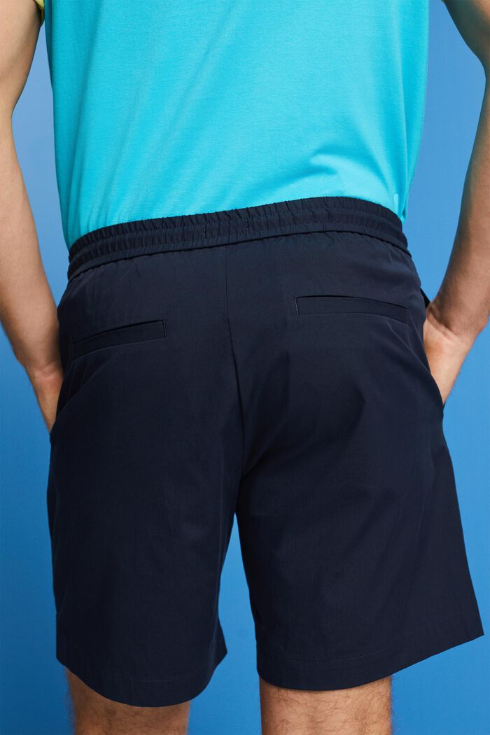 Pull-on-Shorts aus Baumwoll-Popelin