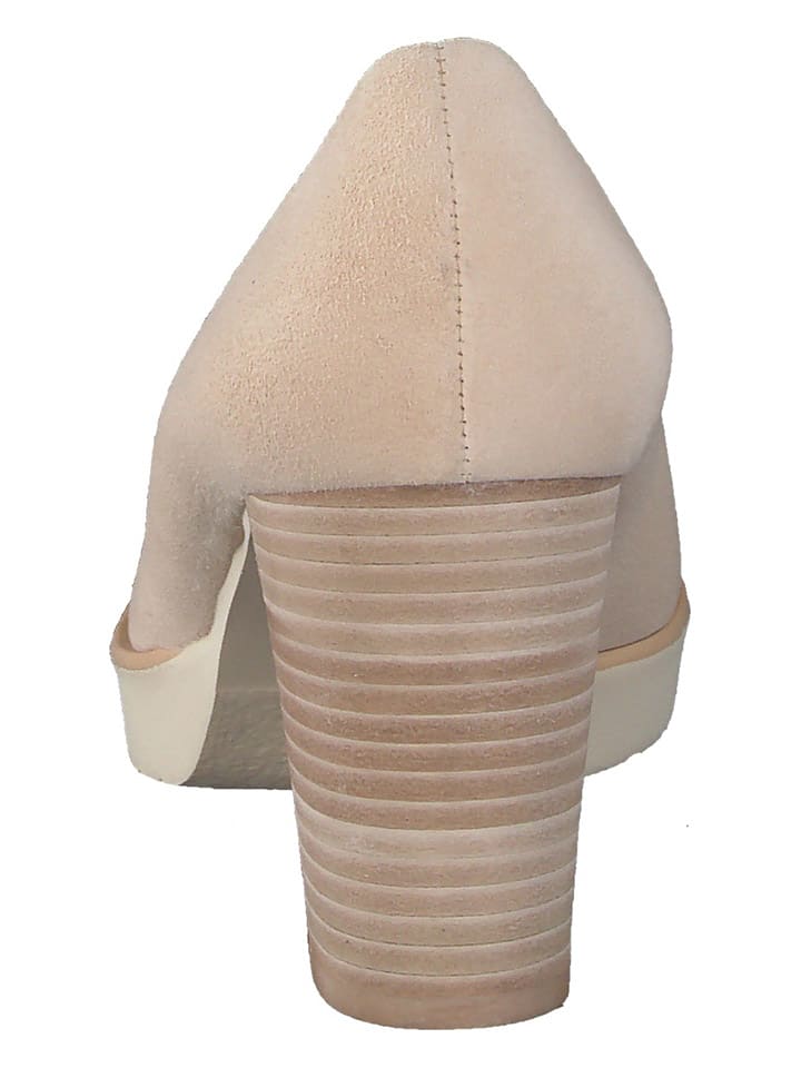 Paul Green Leder-Pumps  in Beige günstig kaufen