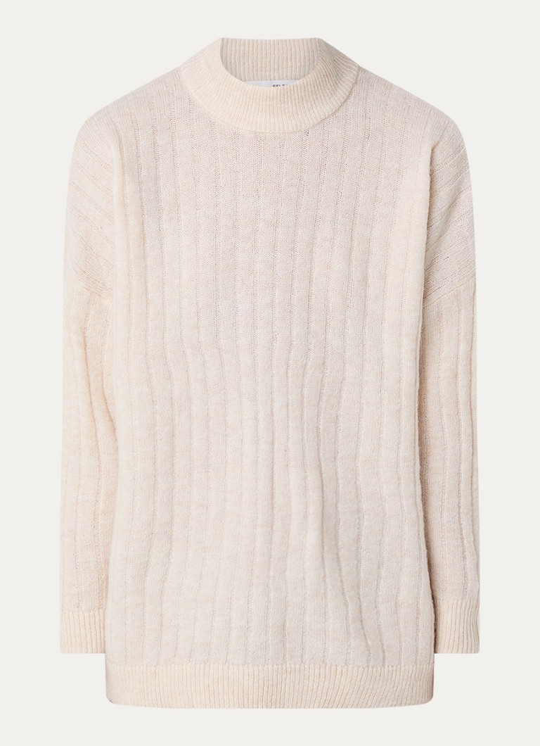 Ausgewählter, grob gestrickter Pullover „Maline“ von Femme aus Merinowollmischung
