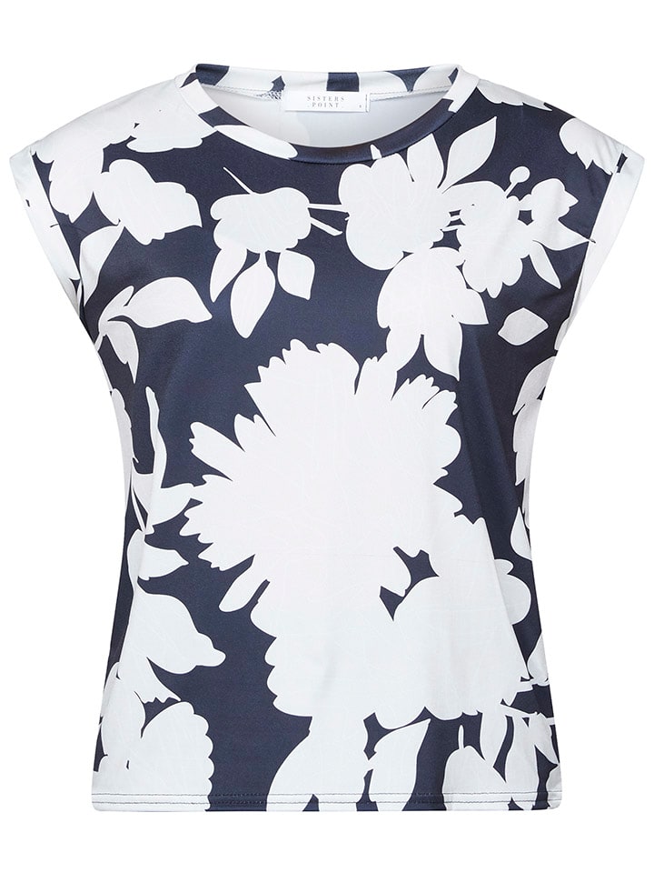 SisterS point Shirt in Dunkelblau/ Weiß günstig kaufen