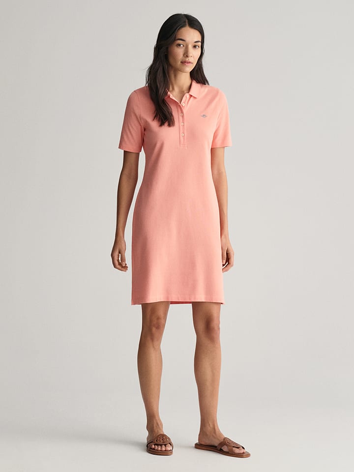 Gant Polokleid in Rosa günstig kaufen