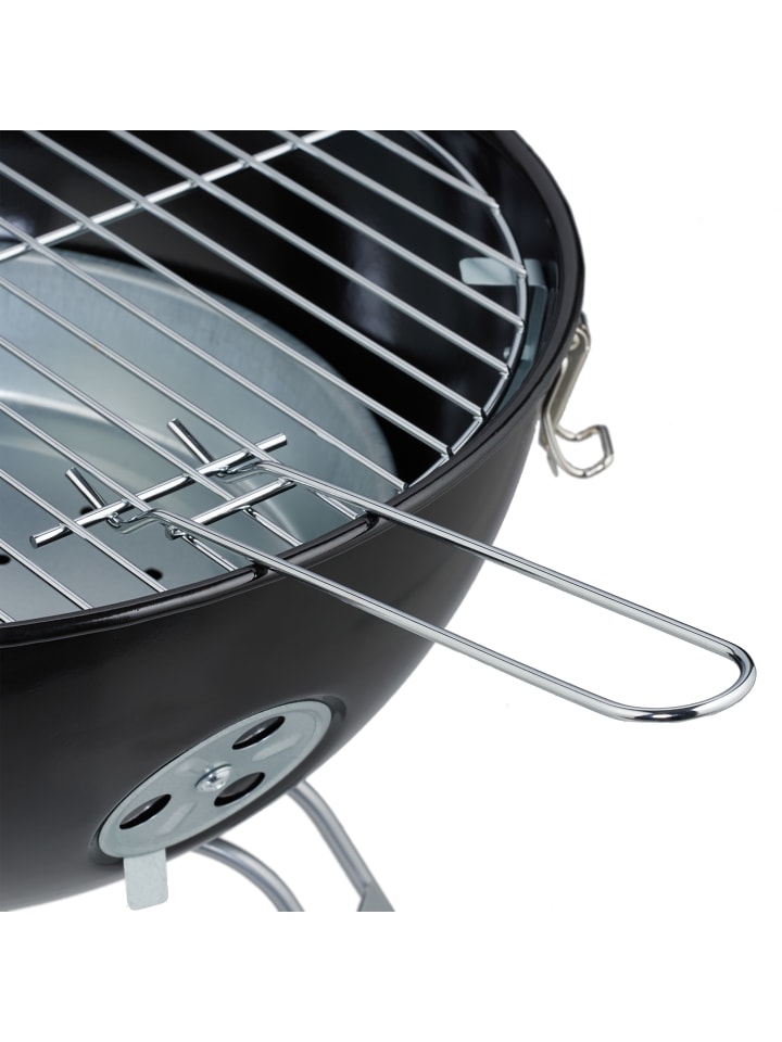 relaxdays Kugelgrill in Schwarz - Ø 37 cm günstig kaufen onesize