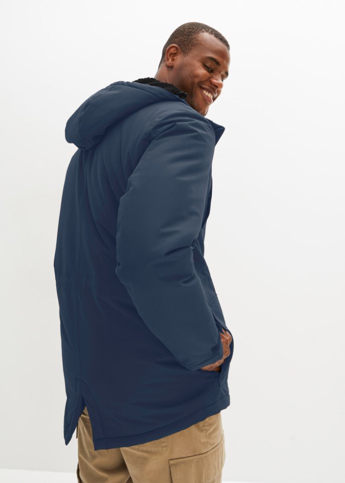 Hybrid-Thermo-Parka mit Teddyfutter