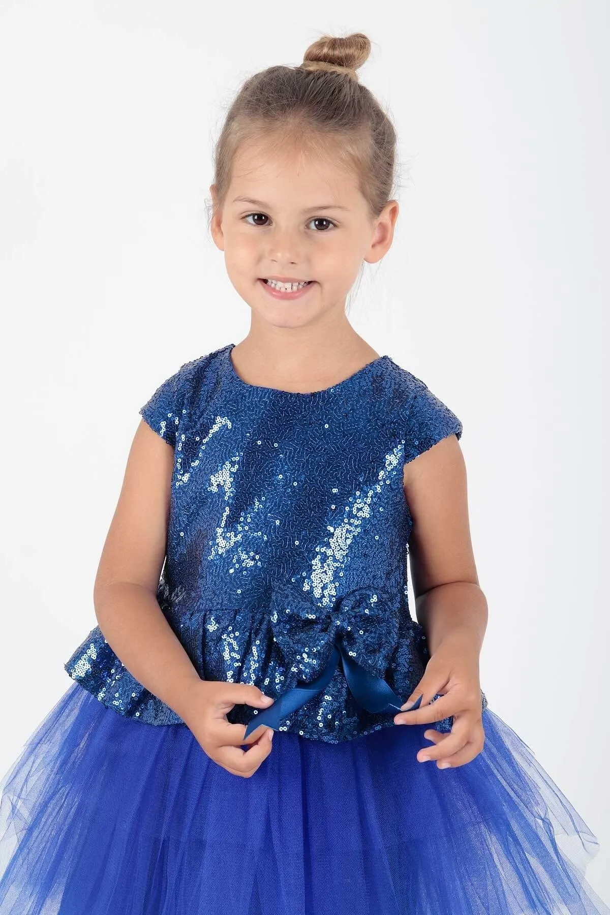 AHENGİM  Trendiges Abendkleid mit Pailletten für Mädchen Ak2207