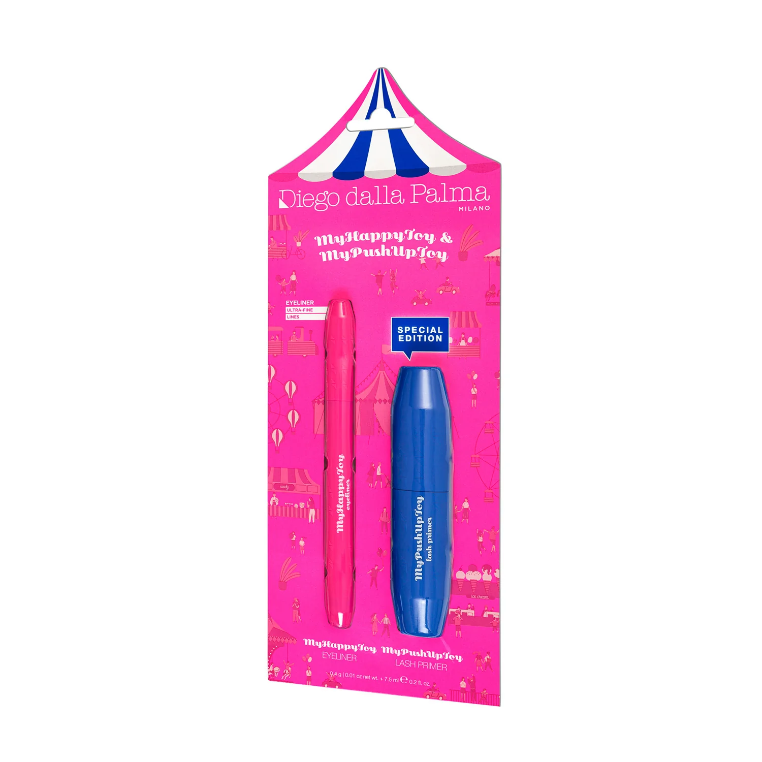 Myhappytoy Eyeliner + Mini Primer Kit - Meikkisetti, Ripsiväripohja