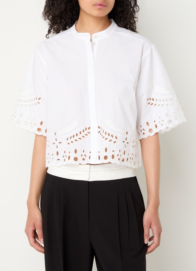 Blusa Co'Couture Prima impreziosita da ricami e motivi traforati.