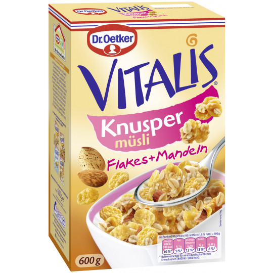 Dr.Oetker Vitalis Knusper Flakes 600G