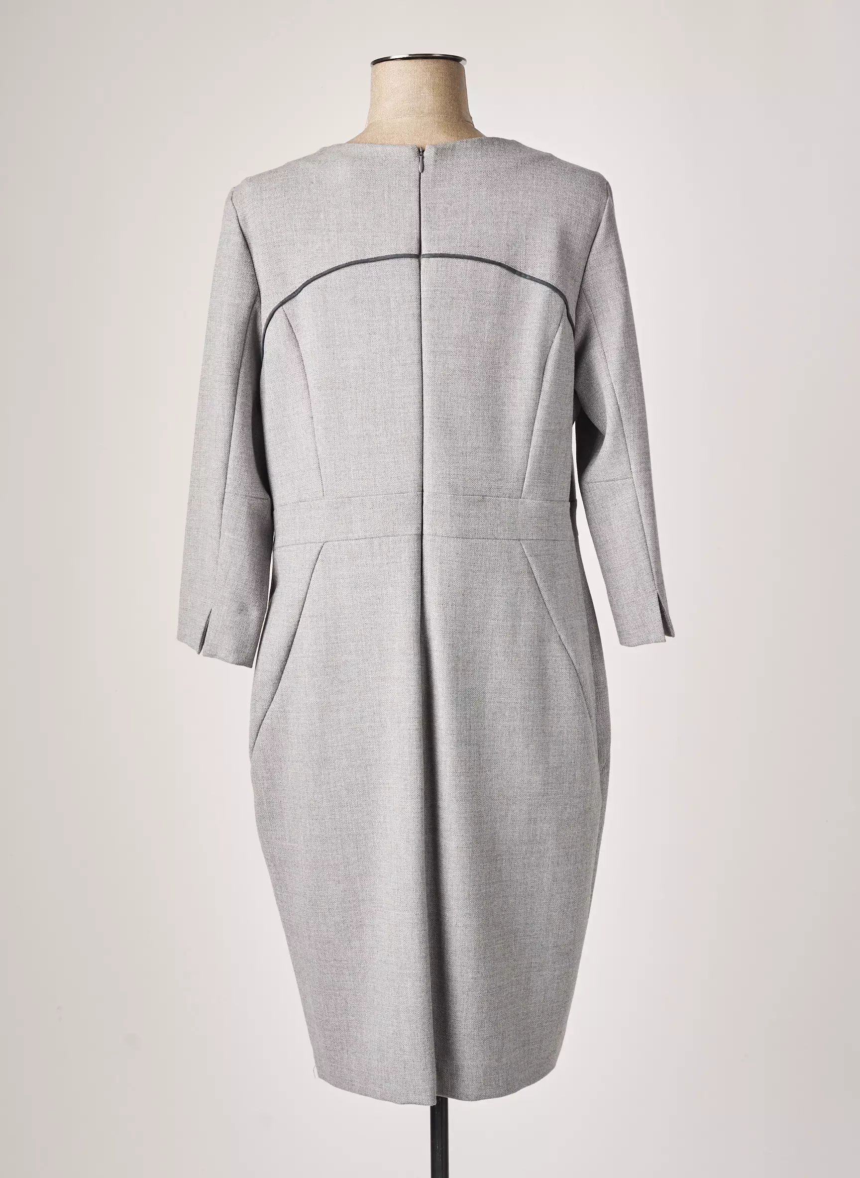Bruno Saint Hilaire Robes Mi Longues Femme couleur gris