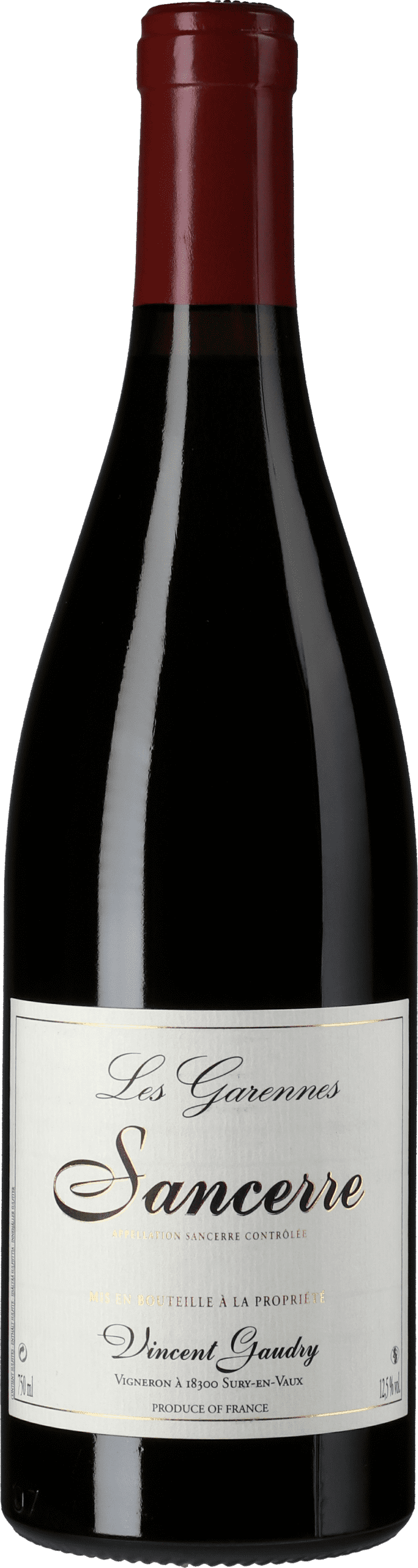 Vincent Gaudry: Sancerre Rouge Les Garennes 2020