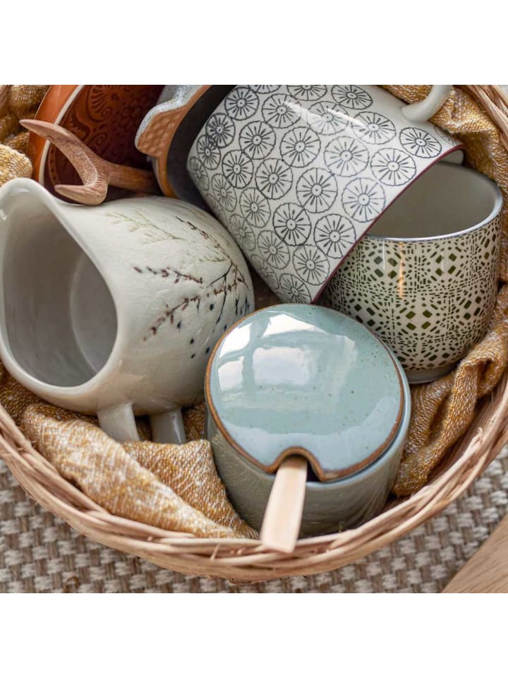Bloomingville Dose PIXIE mit Deckel und Löffel Grün günstig kaufen onesize