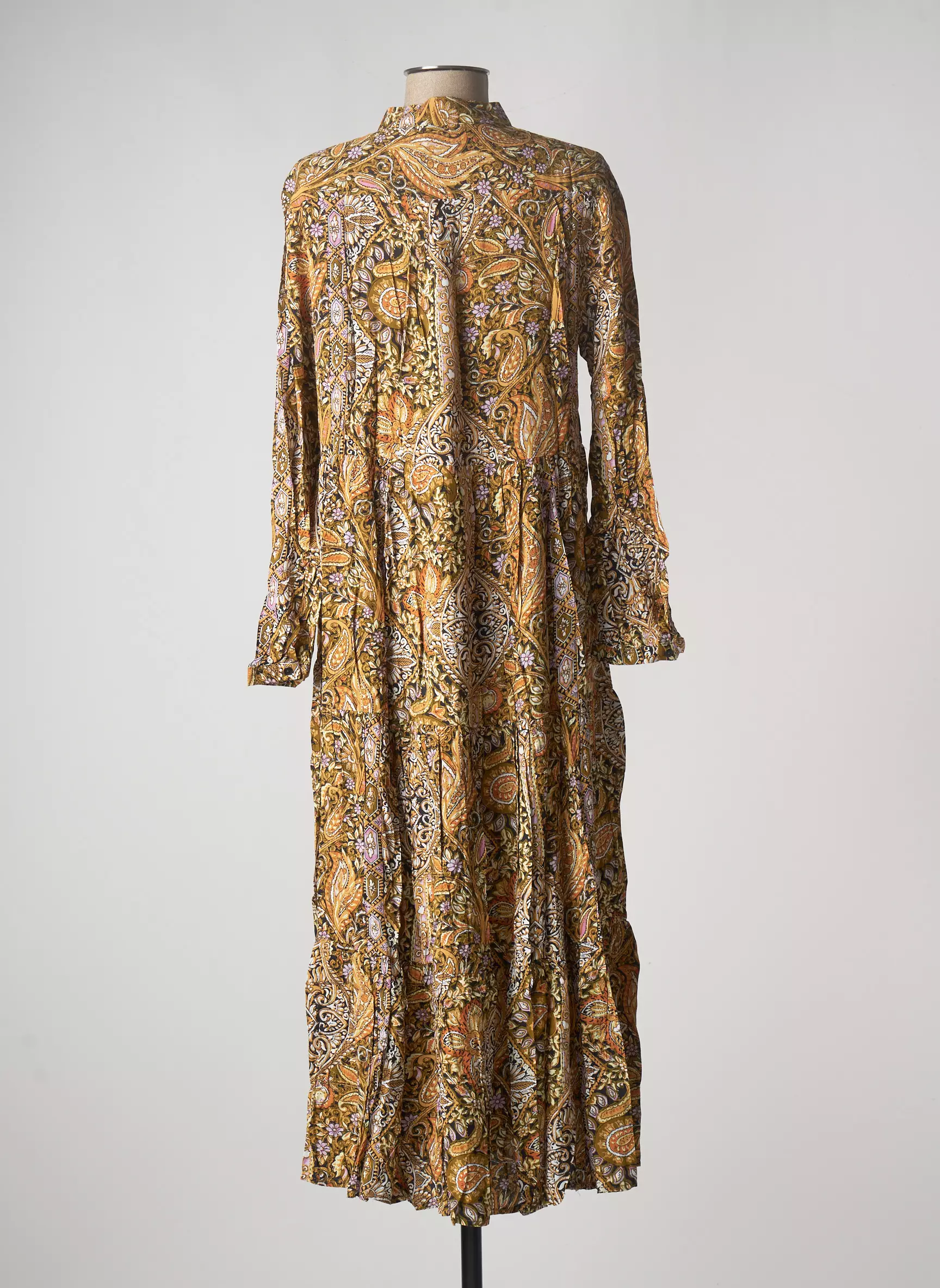 Last Queen Robes Longues Femme couleur jaune