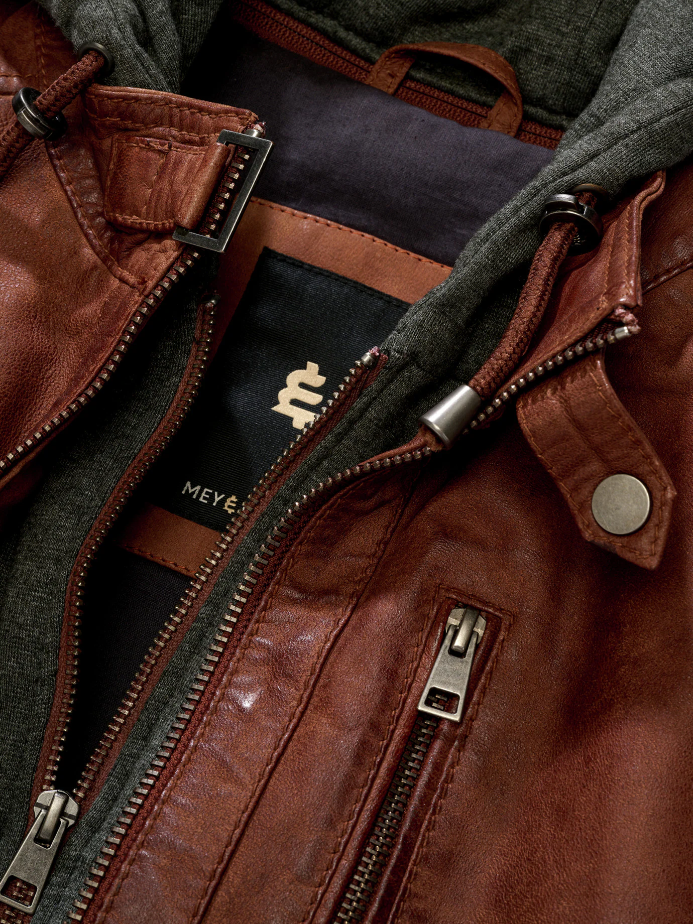 Hausboot-Lederjacke
