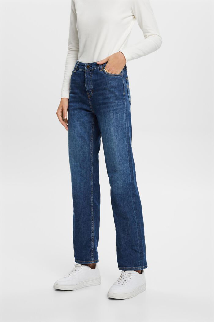 Retro-Jeans mit gerader Passform und hohem Bund