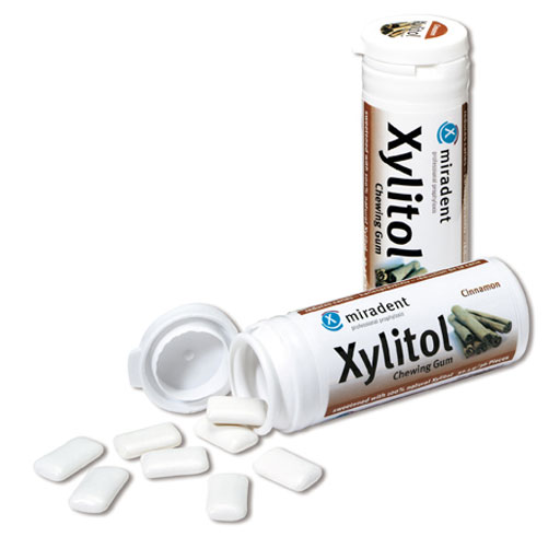 MIRADENT Xylitol Chewing Gum Zimt  30 St  Kaugummi