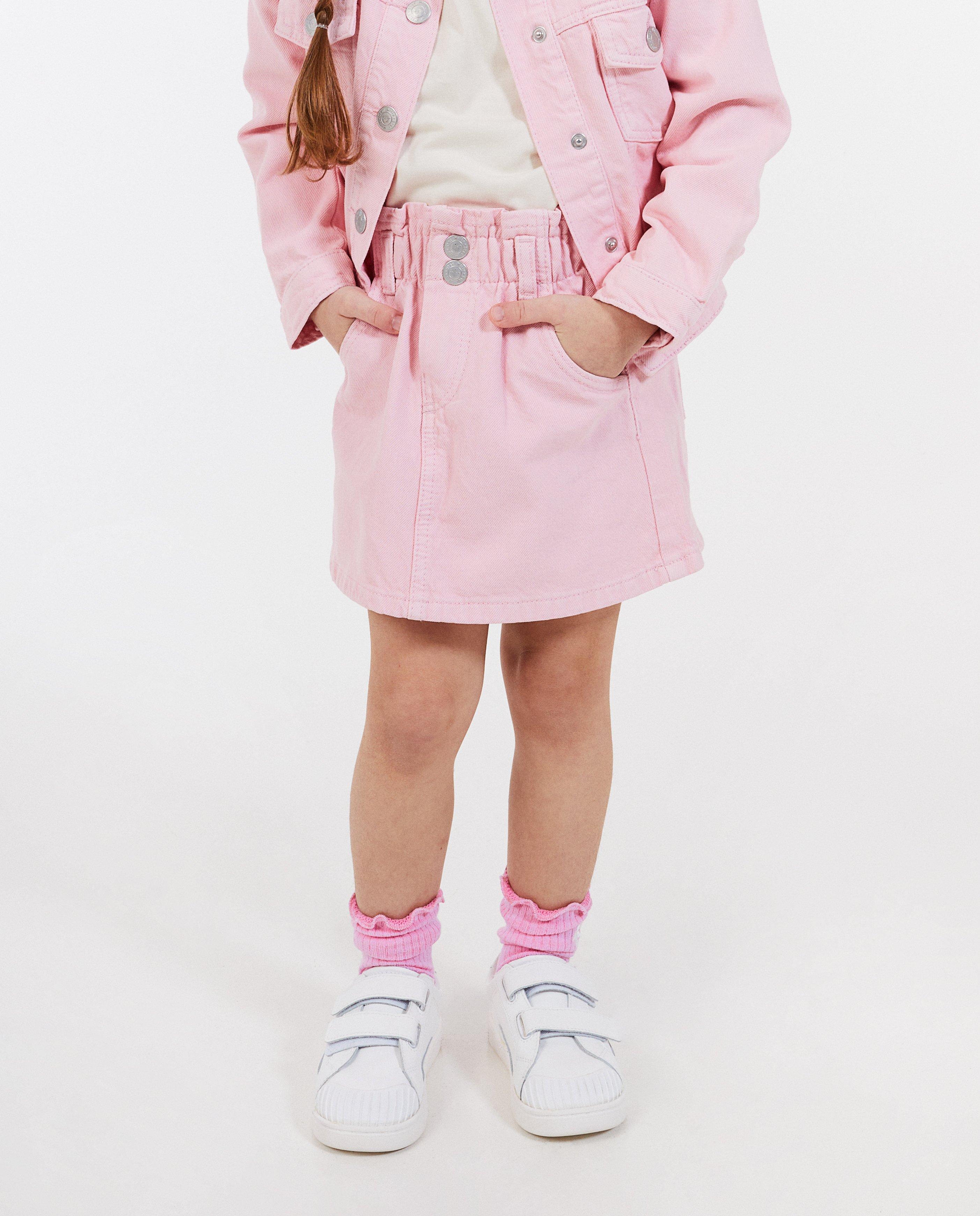 Fustă din denim Milla Star Pink roz deschis
