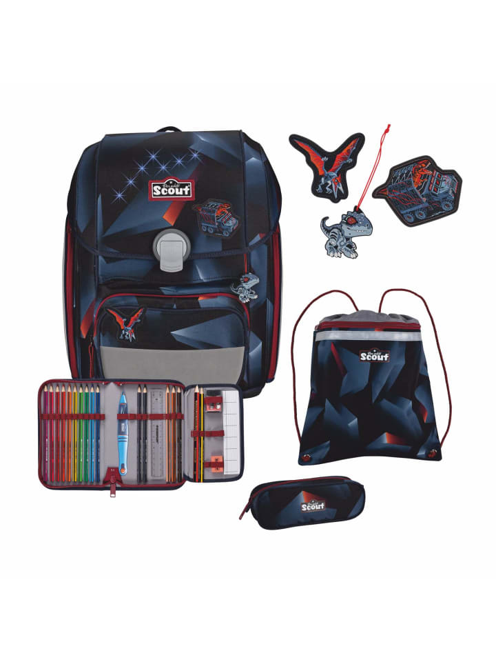 Scout Scout Genius Schulranzen-Set 4 teilig Exklusiv LED Gravity günstig kaufen onesize