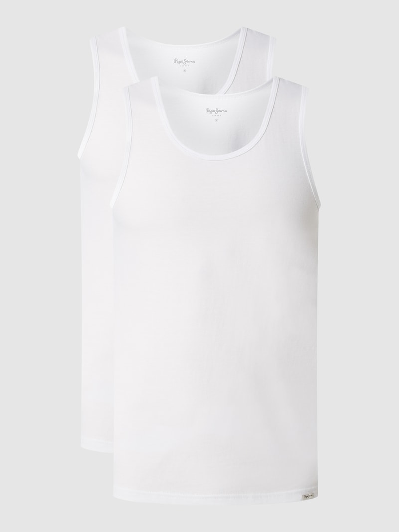 Tanktop im 2er-Pack Modell 'Bradley' in weiß
