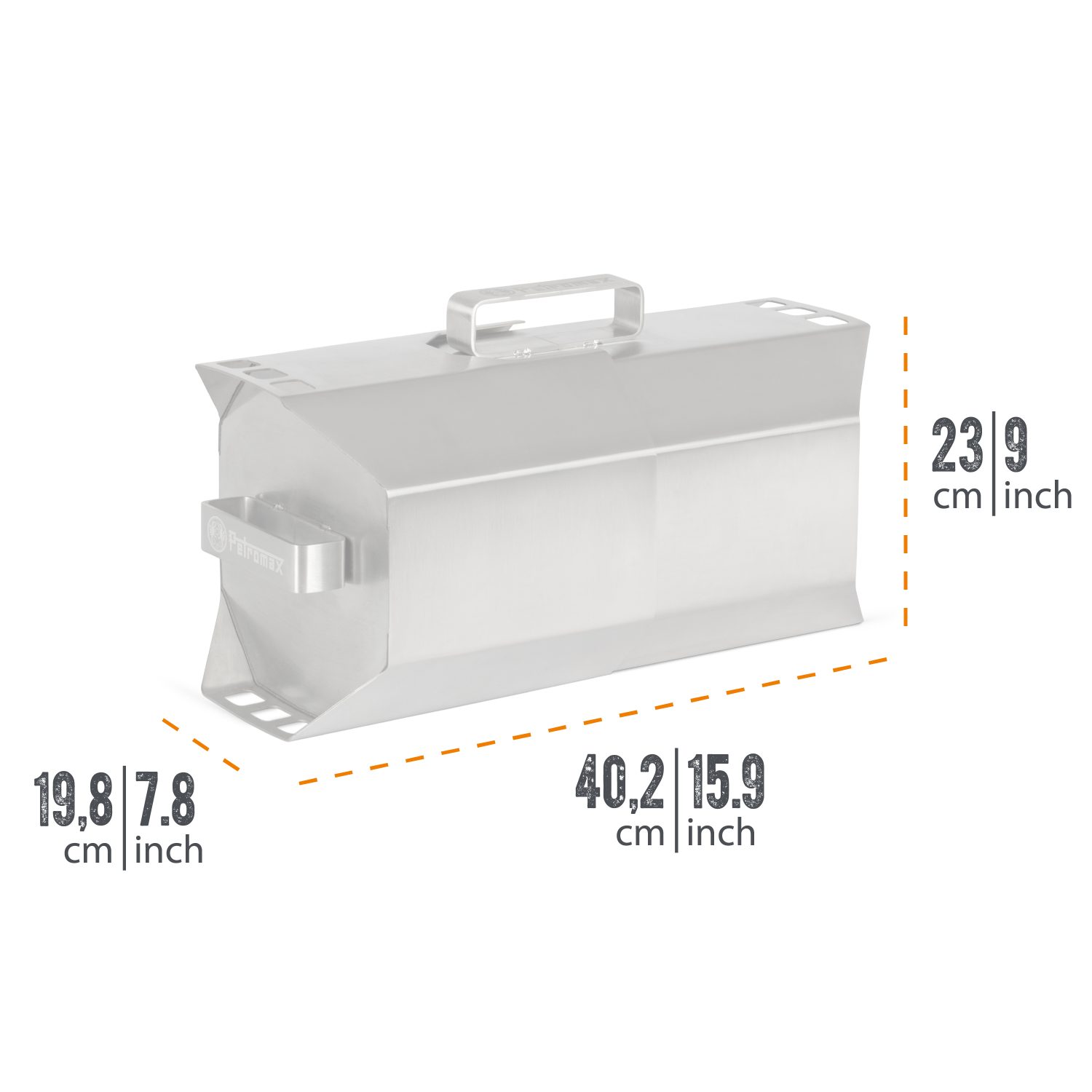 Petromax Holzkohle Kohlenschweler aus Edelstahl Holzkohle selber produzieren, 10 l, (2-St), keine Holzkohle mehr kaufen, selber Köhlern