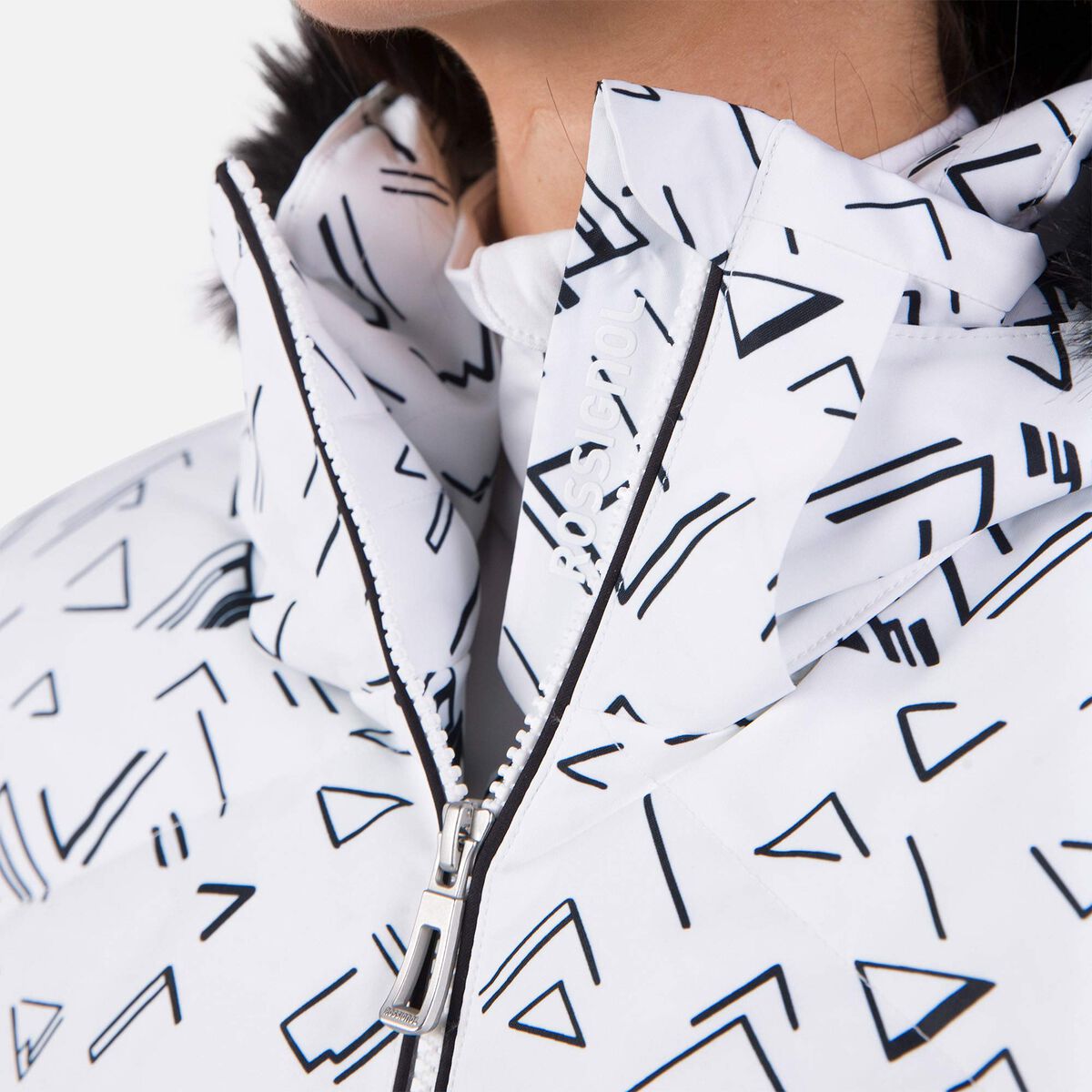 Damensteppjacke mit Print Staci