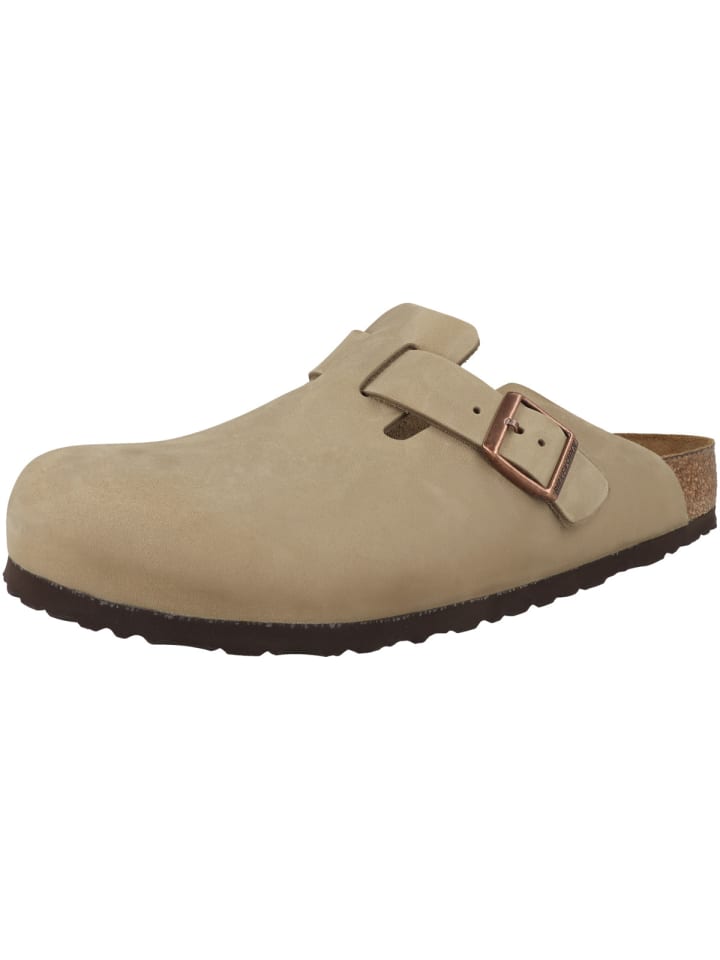 Birkenstock Clogs Boston SFB geöltes Naturleder Weichbettung normal in hellbraun günstig kaufen 47