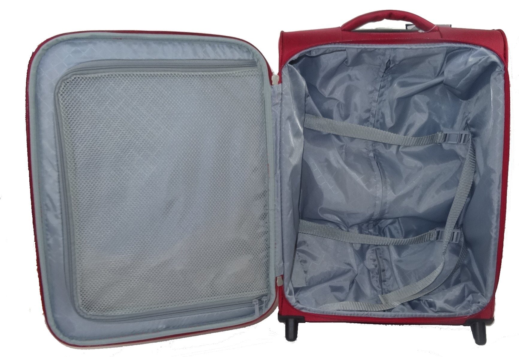 D&N Weichgepäck-Trolley Travel-Line 4 Rollen 78cm mit Dehnfalte 4 Farben