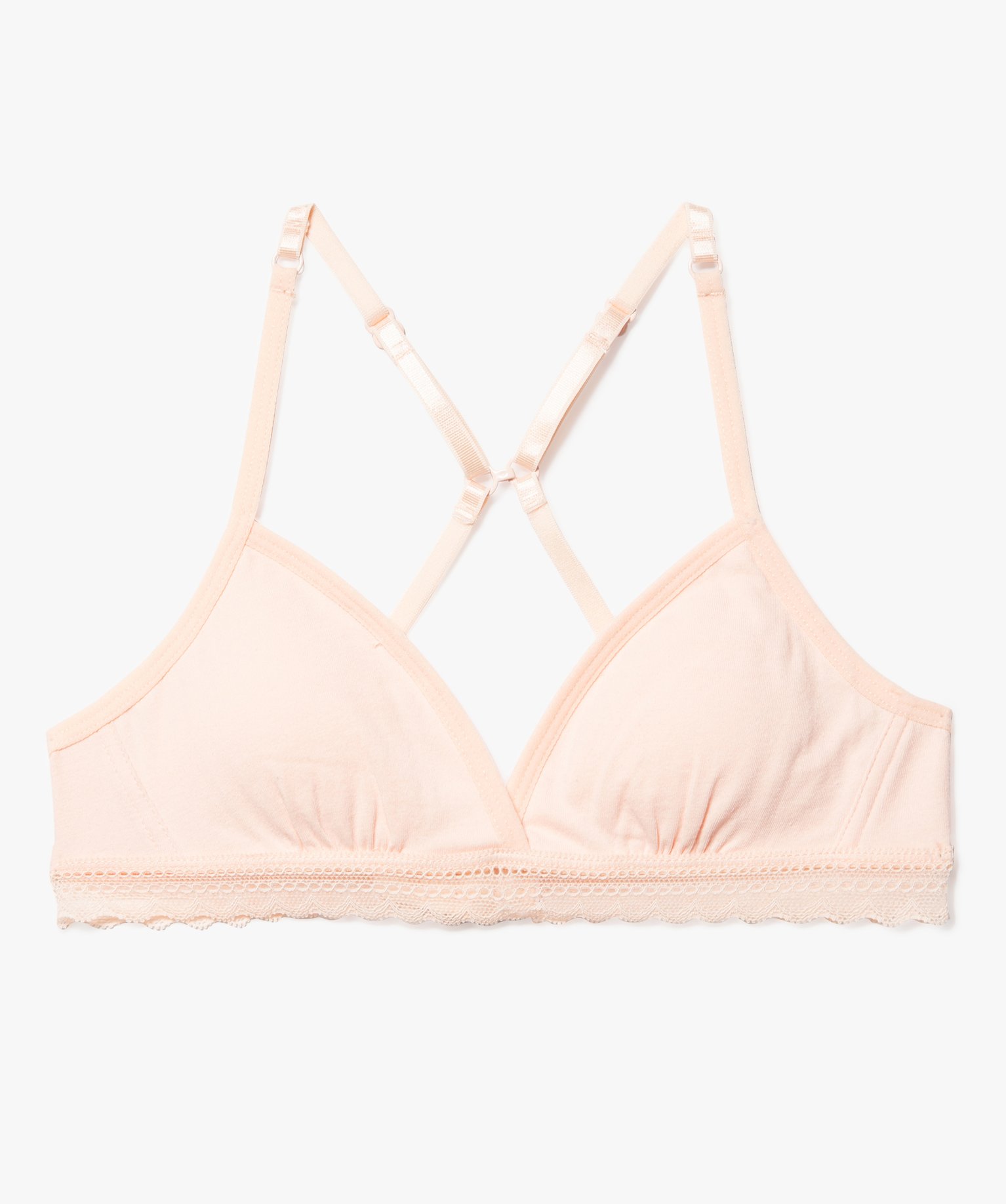 Soutien-gorge triangle spécial dos nageur fille rose | GEMO