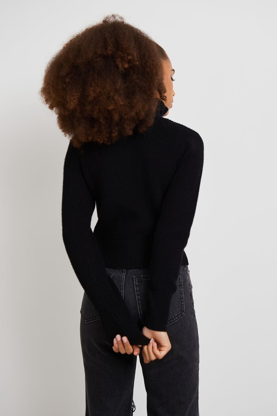 S knit half zipper