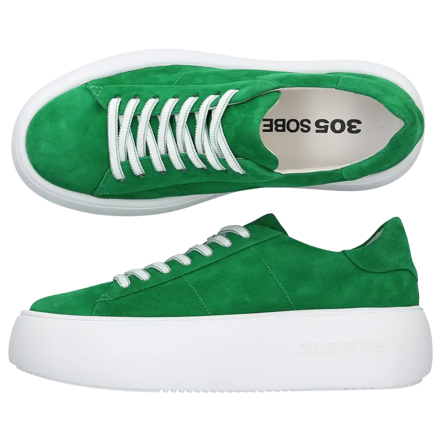 305 SOBE - Sneaker low BOND Veloursleder - grün