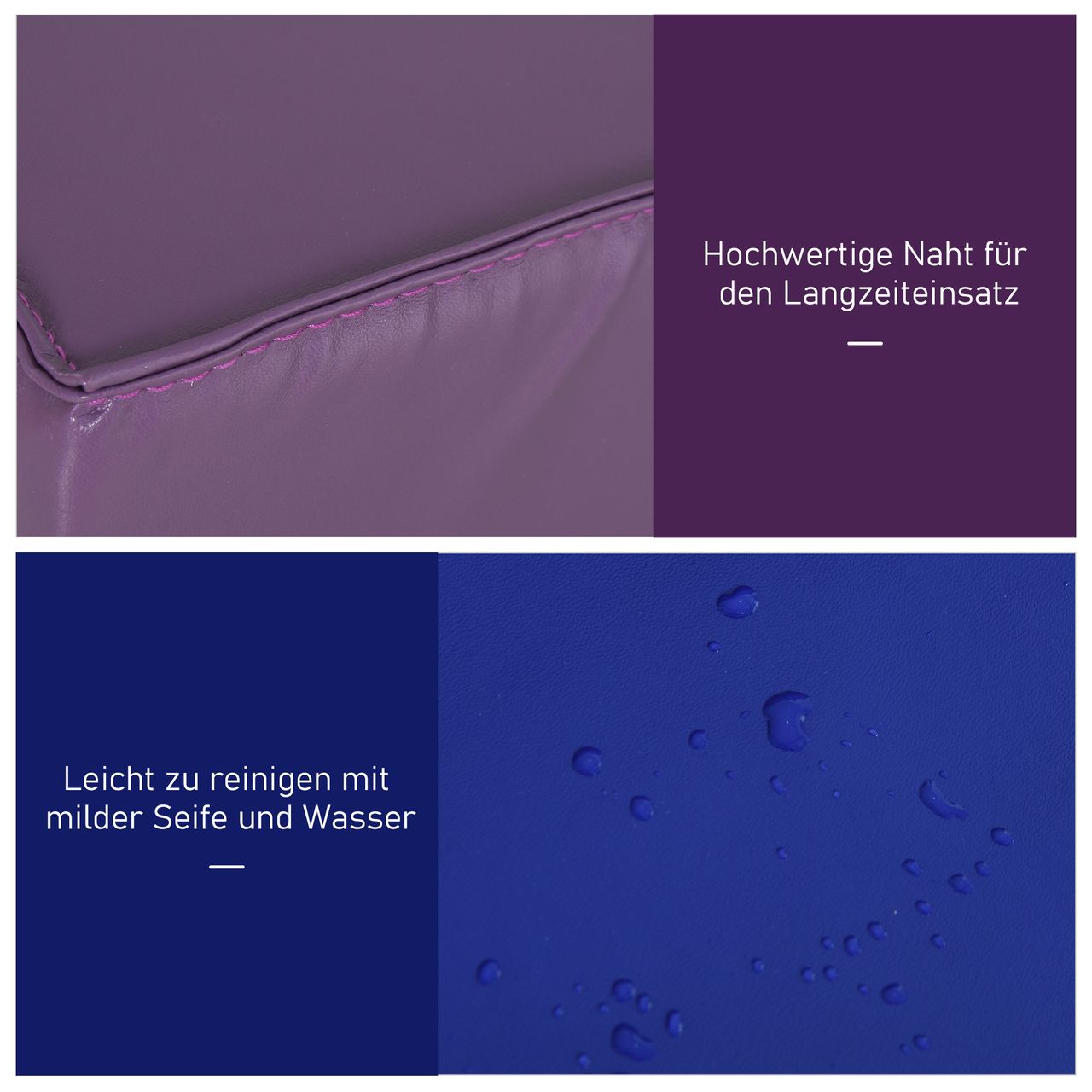 HOMCOM Bausteinset 12er-Set Schaumstoff Bauspielzeug für 1-3 Jahre alt Kinder