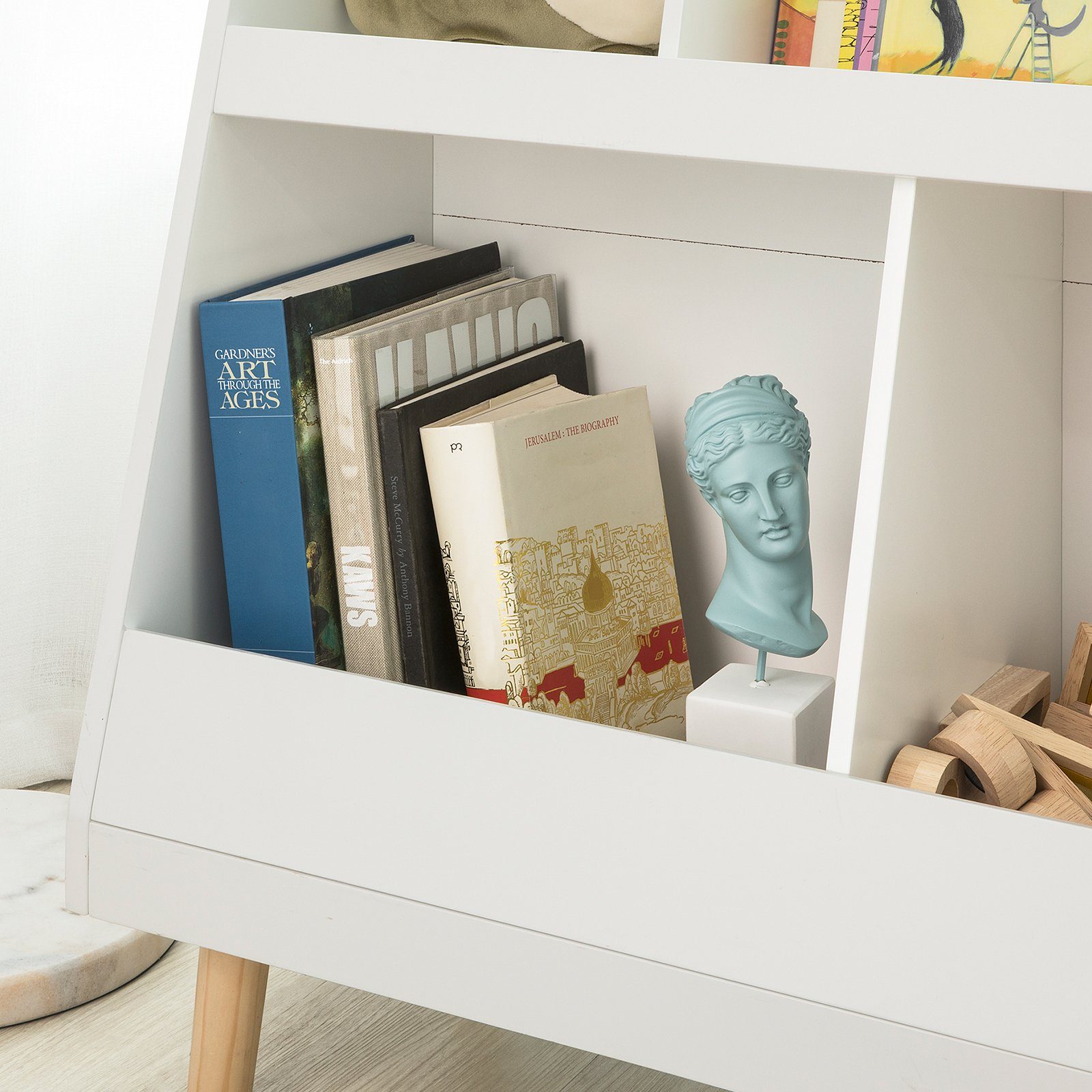 SoBuy Bücherregal KMB19, Kinderregal mit 5 Fächern