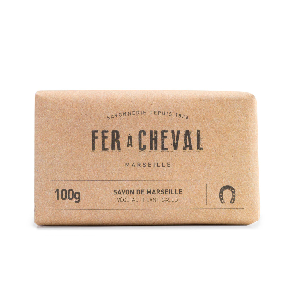 fer à cheval SAVON DE MARSEILLE SAVONNETTE VÉGÉTALE 100G Savon Solide