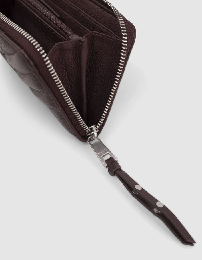 Portefeuille 1440 Compagnon grenat cuir Femme