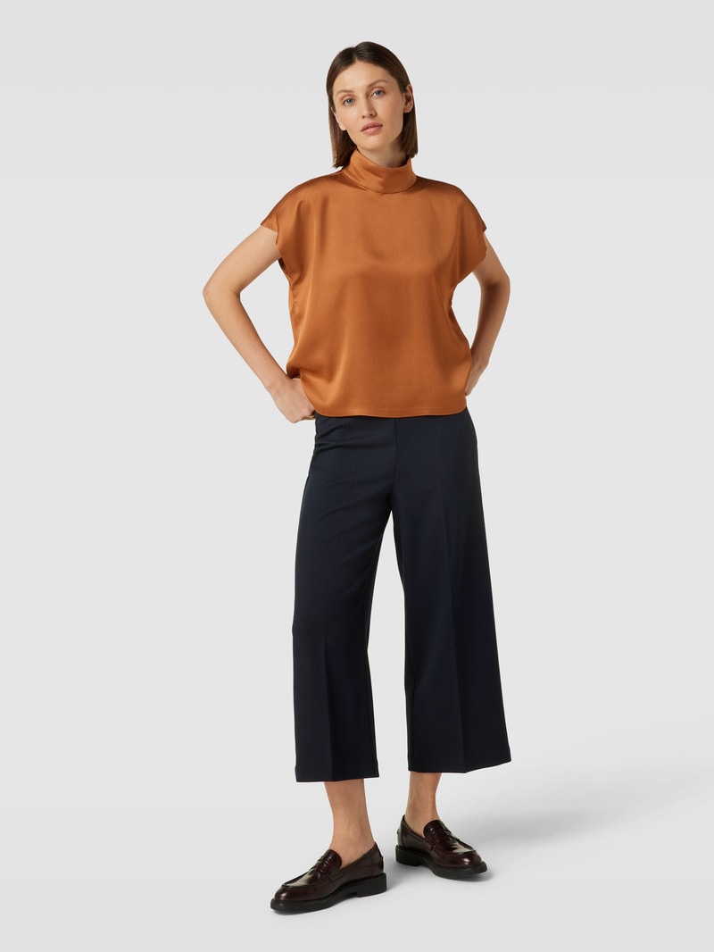 Hose mit fein strukturiertem Muster Modell 'Misha' in marineblau