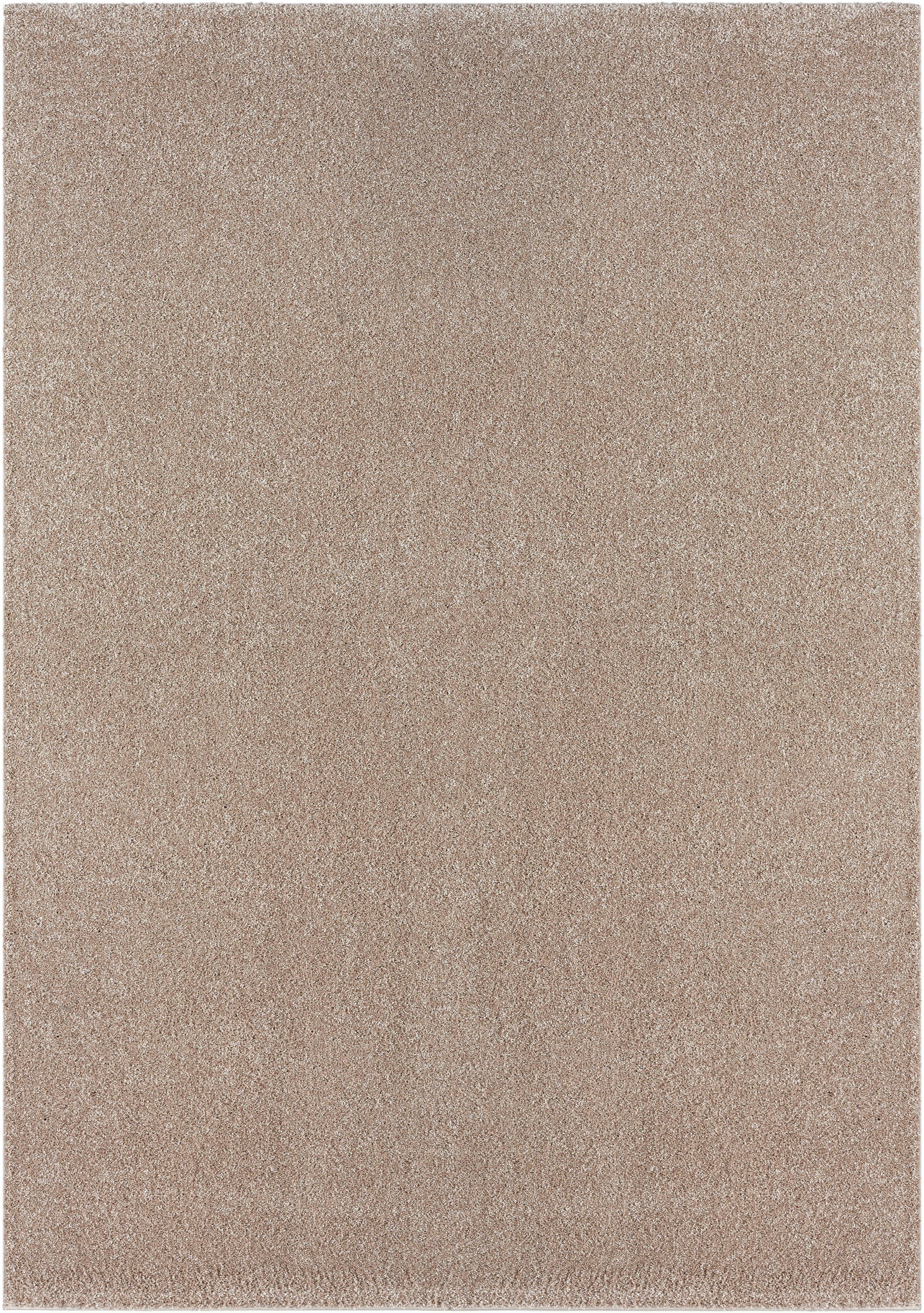 Hochflor-Teppich Forest 340, merinos, rechteckig, Höhe: 25 mm, Shaggy, uni meliert, sehr dicht und weich, Wohnzimmer