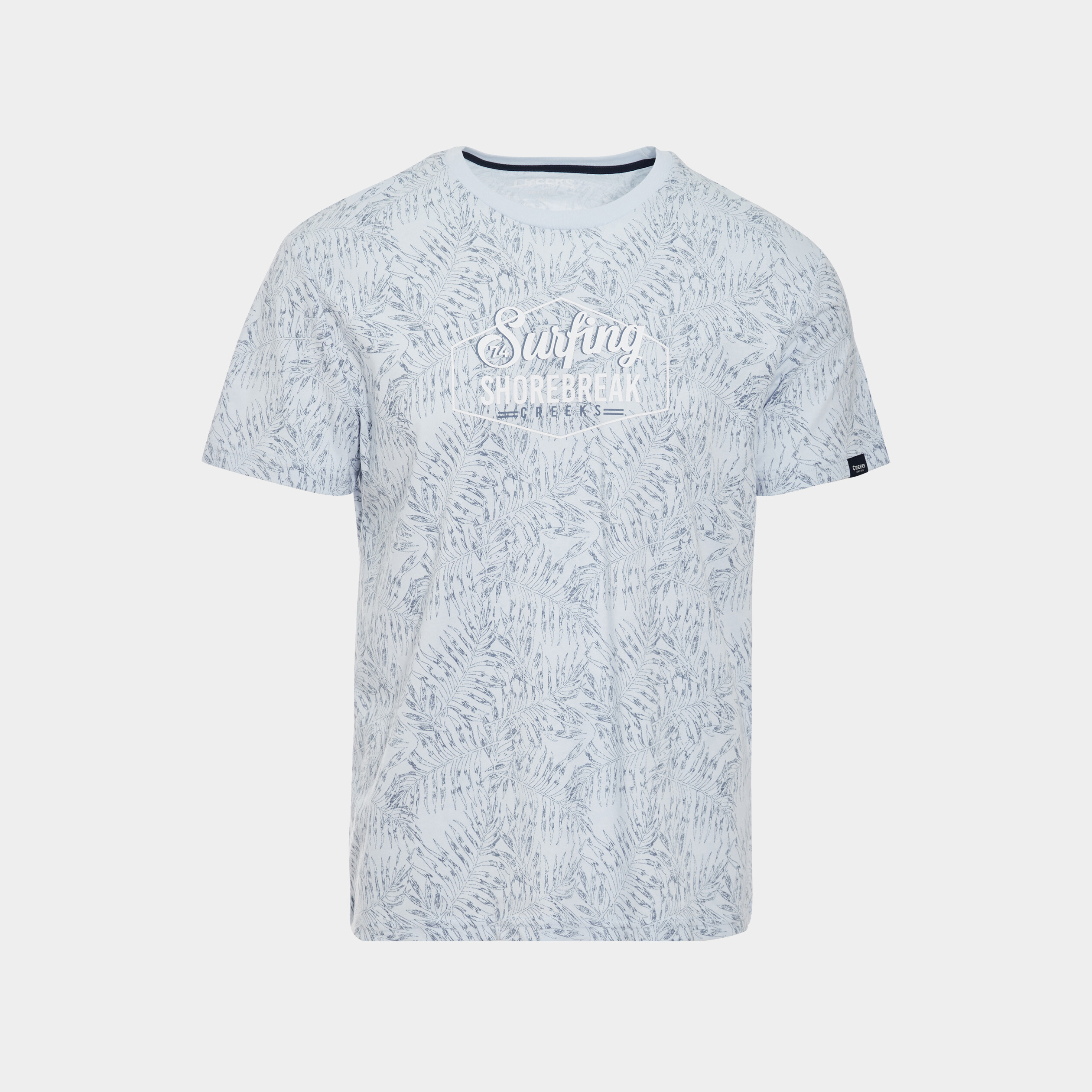 T-shirt manches courtes Creeks bleu clair homme | La Halle