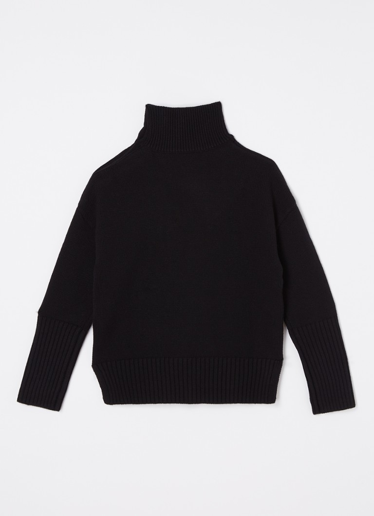 Pulover cu guler înalt Zadig&Voltaire confecționat dintr-un tricot fin, amestec de lână și lurex.