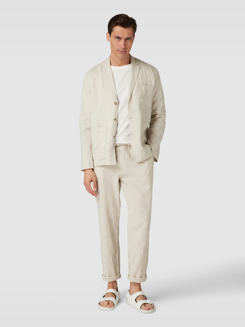 Stoffhose in melierter Optik in offwhite meliert