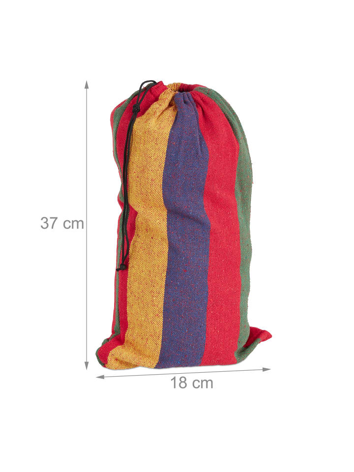 relaxdays Hängematte in Bunt - (B)240 x (T)150 cm günstig kaufen onesize