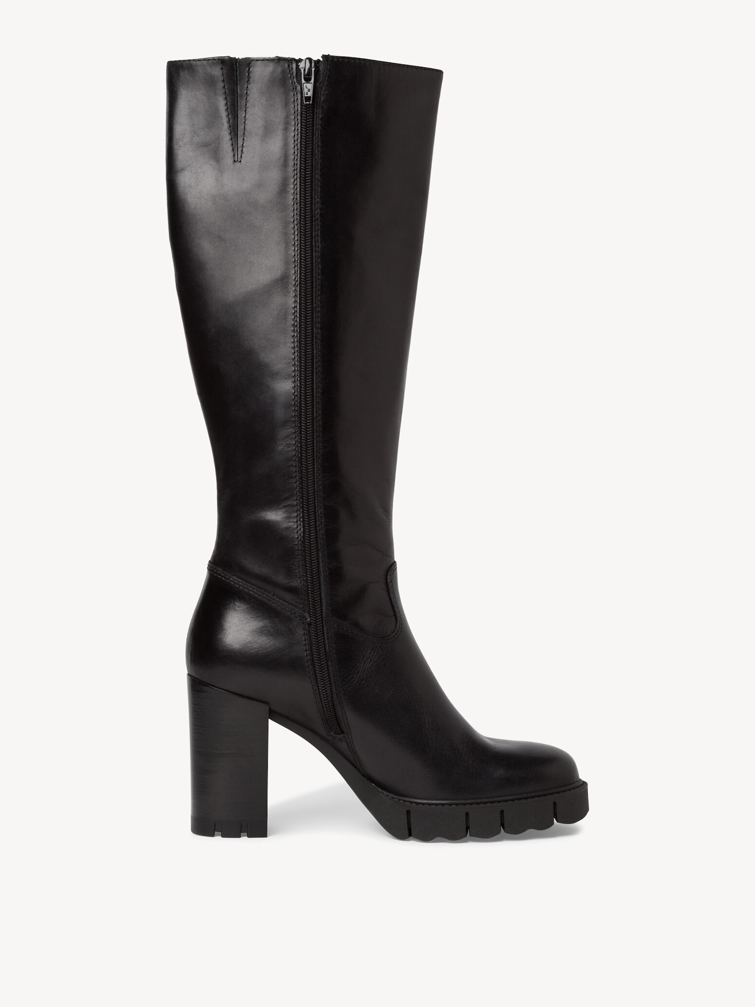 Bottes en cuir - noir