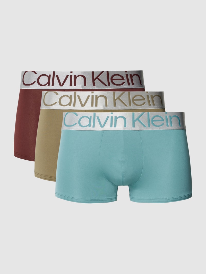 Trunks im 3er-Pack Modell 'Low Rise Trunk 3PK Steel' in mittelbraun