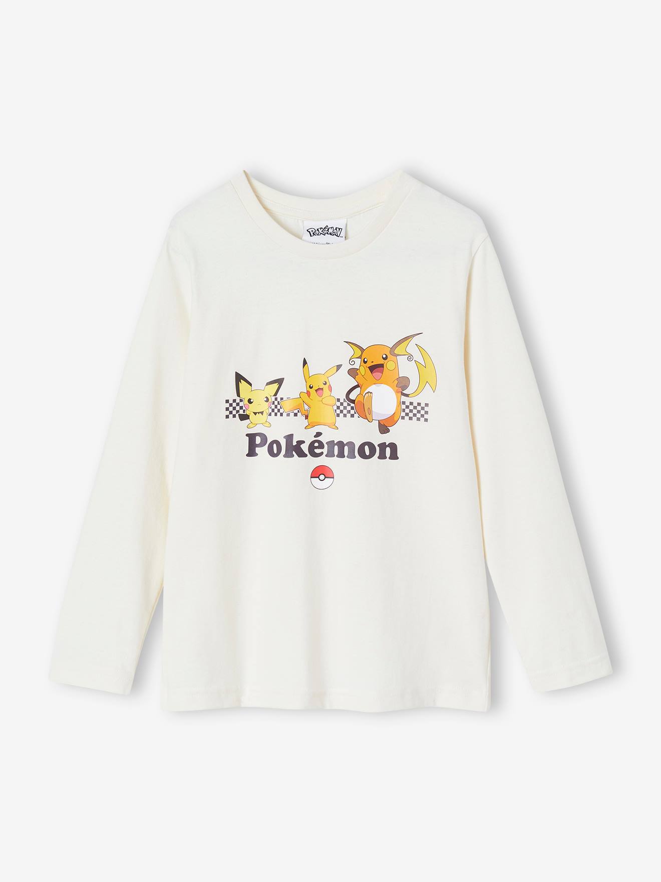 T-shirt manches longues Pokémon® garçon écru