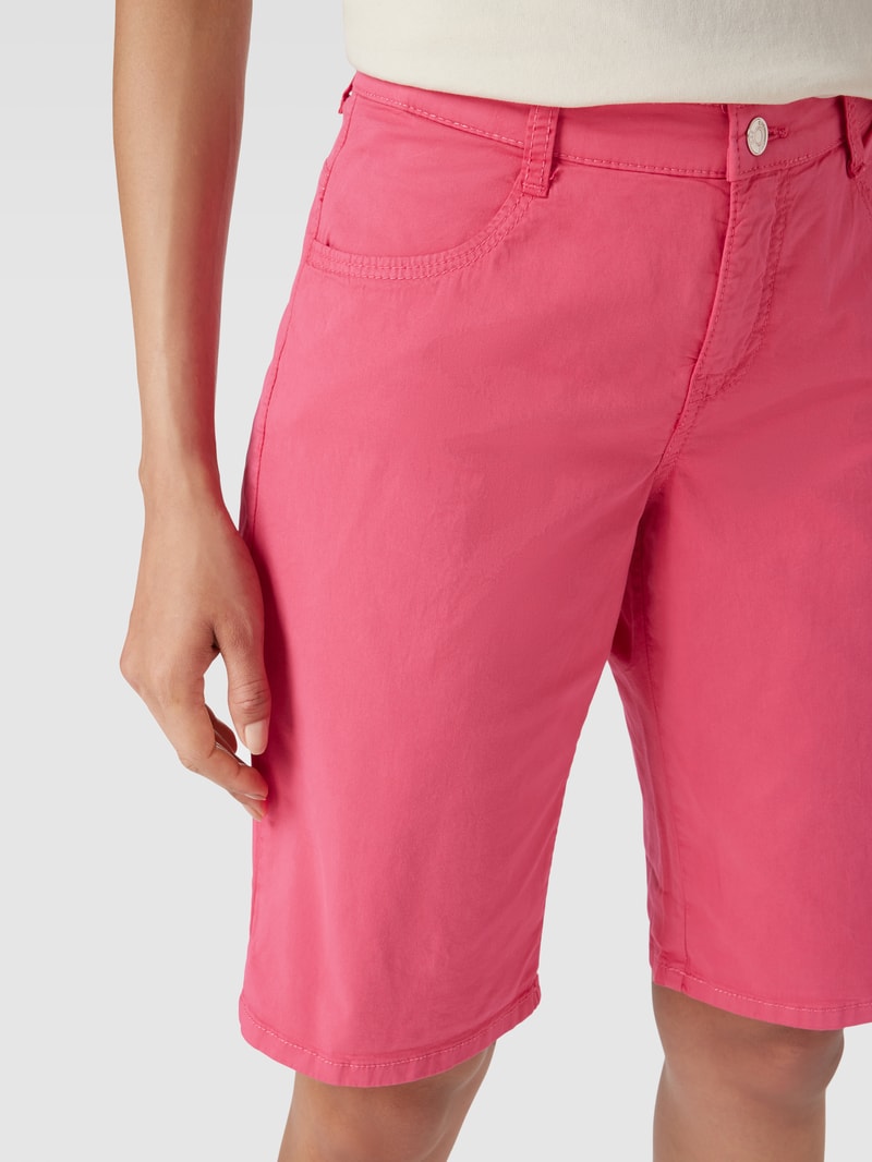 Bermudas mit seitlichen Eingrifftaschen in pink