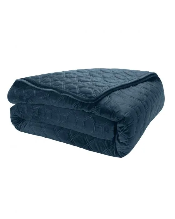 Couvre-lit matelassé velours