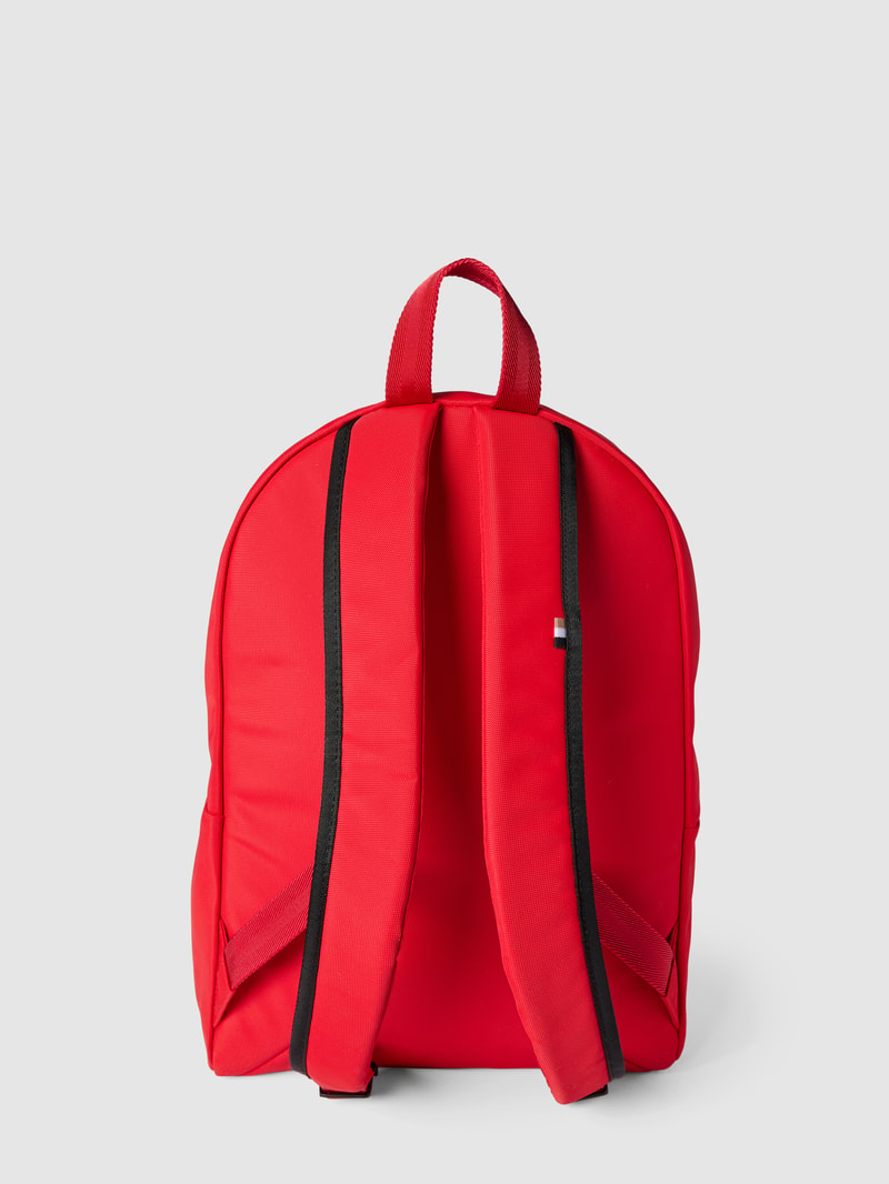 Rucksack mit Label-Print in rot